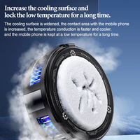 Kipas Pendingin Ponsel Universal Magnetik Semikonduktor dengan Layar Digital, Edisi Gadget Pendingin Terbaik