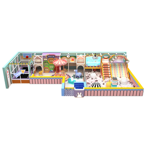Colorful Macaron Hues Indoor Playground Soft Naughty Castle Área de juegos Parque de atracciones Animando a los niños a jugar el contenido de sus corazones - Product Image 1