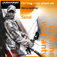 Arc à poulies/récurvé CNC Junxing Onaida Green Arrow Series avec corps d'arc et groupe de roues CNC pour hommes et femmes