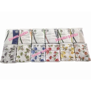 Juego de cortinas con ojales de poliéster translúcido ecológico de 7 piezas, funda de cojín a juego con patrón Floral para sala de estar y dormitorio - Product Image 3