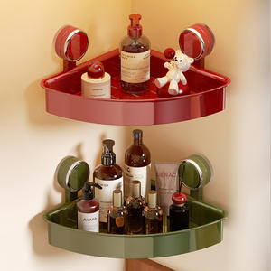 Estante de Almacenamiento Moderno y Minimalista que Ahorra Espacio, con Ventosas de Plástico, Orificios de Drenaje, Instalación sin Perforaciones, Resistente al Óxido e Impermeable - Product Image 4