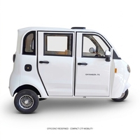 Tricycle Électrique Stable et Durable pour Passagers, Mini Taxi Fermé, Tuk-tuk Électrique, Moto Électrique
