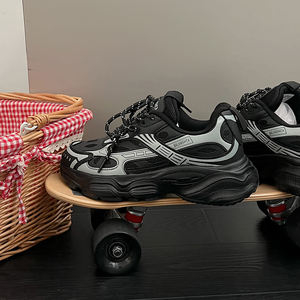 Новые оригинальные высококачественные роскошные дышащие сетчатые повседневные туфли на шнуровке с защитой от скольжения, мужские дизайнерские прогулочные туфли в модном стиле - Product Image 4