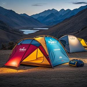 Large Automatic 3-<b>4</b> Person Outdoor Double Layers <b>Tent</b> Hiking Portable Beach Folding Camping Equipment <b>Tents</b> - Product Image 4