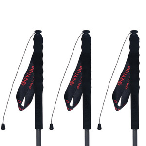 Bâtons de randonnée pliables en fibre de carbone Okhealing, 5 sections, légers, pour la marche et la randonnée, finition noire mate, embout en alliage d'aluminium - Product Image 3