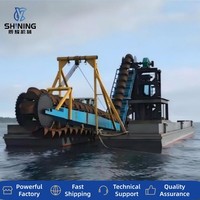 Proses Tambang Batu Tanah Liat Emas Kolombia, Bucket Chain Gold Dredger