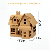 Jouet de maison en papier à assembler soi-même pour enfants de maternelle, graffiti, aquarelle, dinosaure, char d'assaut, avion, voiture