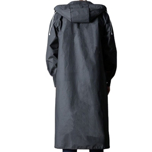 Veste de pluie longue imperméable de haute qualité pour la randonnée et l'équitation, en EVA noir, pour hommes adultes - Product Image 5