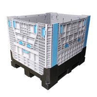Bac à palettes pliable en maille HDPE robuste pour le stockage des fruits et légumes 1200x1000x810mm Empilable et mobile