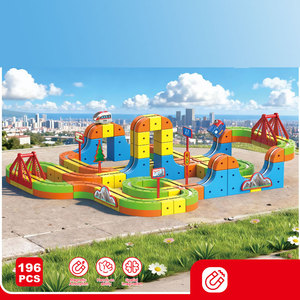 2026 Wholesale 3d Cube Diy Car Assembly Building Toy Race <strong>Magic</strong> Track Electric Train Monorail <strong>Set</strong> Stem Educational Toys for Boy - Product Image 5