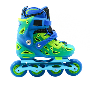 รองเท้าโรลเลอร์สเกตสำหรับเด็ก, รองเท้าโรลเลอร์สี่ล้อแบบปรับความเร็วได้สำหรับเด็กทำจากอลูมิเนียมอัลลอยตลับลูกปืน ABEC-7ใช้กลางแจ้งเทคโนโลยีใหม่ - Product Image 2