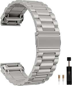 <span class=keywords><strong>Bracelet</strong></span> de montre à trois maillons en acier inoxydable de haute qualité à ajustement rapide pour <span class=keywords><strong>Garmin</strong></span> <span class=keywords><strong>Fenix</strong></span> 7 6 <span class=keywords><strong>5</strong></span> 22 mm, <span class=keywords><strong>bracelet</strong></span> de remplacement de luxe - Product Image 5