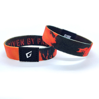 Bracelet en tissu élastique personnalisé avec logo, promotionnel, en polyester, NFC RFID FM1108 213 215 216