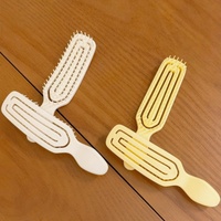 Brosse à cheveux portable et volumisante, brosse à air ventilée résistante à la chaleur pour cheveux fins, brosse de coiffage pour séchage rapide