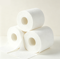 Rouleaux de papier toilette en gros pour fabricants, en bambou, en pâte de cellulose, blanc, qualité papier copie, emballage personnalisé OEM