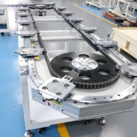 Rail de guidage circulaire modulaire en acier inoxydable pour convoyeur, précision 0,5 mm, boucle de test électronique automatisée, prend en charge les robots