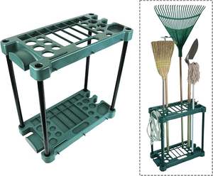 Supports de stockage en plastique rectangulaires modernes durables multifonctions à <span class=keywords><strong>Double</strong></span> niveaux à assemblage facile et robuste - Product Image 5