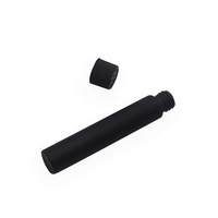 109mm 115mm 116mm 120mm Kemasan Bunga Tabung Silinder Kecil Hitam Tutup Tahan Anak Botol Tabung Plastik Gulungan Tabung