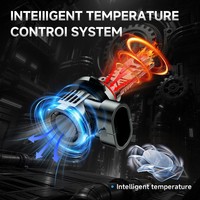 Ampoule de phare LED intégrée Aurora 9005 9006 avec ventilateur de refroidissement pour la mise à niveau des phares avant de voiture