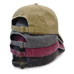 Gorra de Béisbol Estilo Dad Vintage Lavada Personalizada con Bordado Multicolor de Sarga - Estilo Urbano Deportivo de Tela Común - Product Image 6