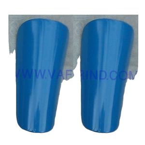 Espinilleras de fútbol, protección de pierna de fibra de carbono y poliéster - Product Image 1