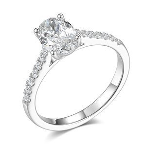 OHALAN Gioielli Raffinati, <span class=keywords><strong>Anello</strong></span> Classico con <span class=keywords><strong>Diamante</strong></span> Coltivato in Laboratorio, Argento S925, <span class=keywords><strong>1</strong></span> <span class=keywords><strong>Carato</strong></span>, Leggero, <span class=keywords><strong>Anello</strong></span> di Fidanzamento e Proposta di Alta Gamma - Product Image 1