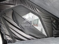 Carpa de coche impermeable de aluminio con forma de triángulo, 280G, poliéster 420D Oxford, 16 cm de ancho, 150 cm de altura.