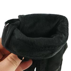 Guantes tácticos de cuero con dedos completos para hombre, guantes antideslizantes de carreras para deportes de fitness al aire libre, motociclismo, pantalla táctil - Product Image 3