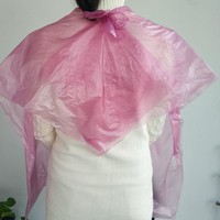 Capes de protection de cheveux, en plastique, biodégradables, durables, pour coupe de cheveux, coloration, coiffure
