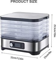 Food Dehydrator Mini Food Droger Machine Met Instelbare Temperatuurregeling Voor Gedroogde Groenten Vlees