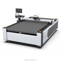 Traceur de découpe numérique CNC à table plate pour carton ondulé, avec couteau oscillant et lame circulaire fixe, pour boîtes en carton