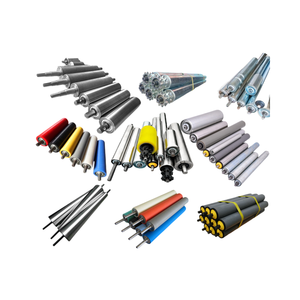 Rodillo sin alimentación Rodillo de acero inoxidable Cinta transportadora Piñón Rodillo Línea Poliuretano - Product Image 6