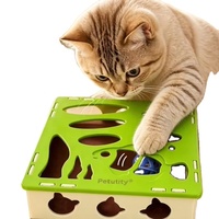 Mainan Kucing Putar Interaktif Sensor Gerak Premium Termasuk Tongkat Penggoda Bulu Berputar, Berhenti Otomatis, Bermain Sendiri, Grosir