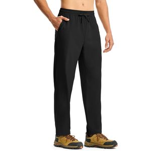 Rdruko Pantalon de survêtement léger à séchage rapide pour homme, idéal pour l'entraînement, la course, la gym, athlétique, à bas ouvert, avec poches, noir, taille XL - Product Image 2