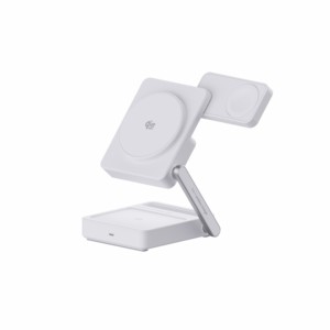 <span class=keywords><strong>Chargeur</strong></span> sans fil 3-en-1 pour <span class=keywords><strong>iPhone</strong></span> 17, 16e, 16, 15, 14, 13, 12, <span class=keywords><strong>11</strong></span>, X Pro Max et <span class=keywords><strong>Apple</strong></span> <span class=keywords><strong>Watch</strong></span> - Station de charge sans fil pour AirPods 4, 3 - Product Image 2