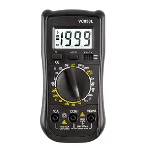 Factory Low Price 1999 Count Digital Electrical Multimeters With LCD Backlight VC830L Tester