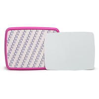 Nouvelle arrivée : boîte à lunch en plastique 2D vierge pour sublimation avec inserts métalliques, sans BPA