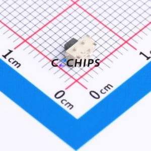 HX TS24CA 160gf Tactile Switch SMD Switch Single Pole Single Throw Square Button 1.6N Horizontal Mount - Product Image 2