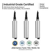 Sensor Turbiditas TSS MLSS Online JOSA, Pembersihan Otomatis, Pemantapan Inframerah, 0-4000 NTU, IP68, RS485 untuk Air Limbah