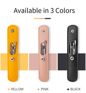 Herramienta de limpieza de cuchara de oreja de acero inoxidable fácil de llevar 6 unids/set - Product Image 2