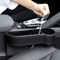 Boîte de rangement de poche en cuir PU, de luxe, boîte de rangement de poche en cuir PU de haute qualité porte-tasse, remplissage de siège de voiture, organisateur de rangement