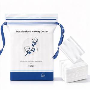 Disques de coton jetables pour le démaquillage, carrés, gaufrés, pour le nettoyage quotidien du visage et le démaquillage - Product Image 1
