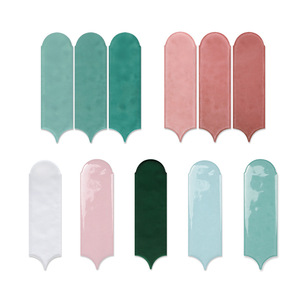 Hot sale 3d Feather Shape Porcelain Wall Decor Brick Matte Floor Tile - Product Image 2