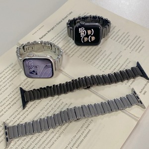 Forwelleny <span class=keywords><strong>Bracelet</strong></span> à boucle papillon irrégulière en acier inoxydable pour <span class=keywords><strong>femme</strong></span> pour <span class=keywords><strong>Apple</strong></span> <span class=keywords><strong>Watch</strong></span> Series 11 10 9 8 Accessoires - Product Image 2