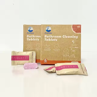 Tablettes nettoyantes solides écologiques OEM de haute qualité pour surfaces de salle de bain, à usage unique, 30%-50% d'ingrédients actifs, durée de conservation 3 ans