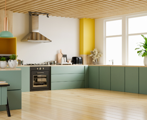 Gabinetes de Cocina Modernos Clásicos de Madera Lacada de Alta Gama Enbl, Diseño Modular, Correderas para Cajones, Protector Contra Salpicaduras, Cesta, Listos para Empacar y Enviar - Product Image 5