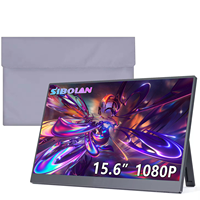 Monitor portátil Oem al por mayor 15,6 pulgadas 1920x1200 IPS Dual Tipo-C para teléfono portátil PC Monitor portátil