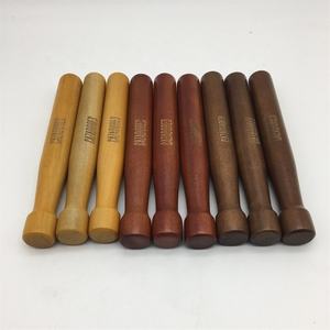 Pilon à cocktail en bois personnalisé pour mélanger le <span class=keywords><strong>rhum</strong></span> glacé, la menthe, le mojito, l'ail, le poivre, avec des dents en relief - Product Image 1