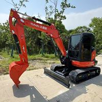 Excavatrice compacte Kubota KX165 d'occasion, 6 tonnes, à bras court, 0-1000 heures de fonctionnement, importée du Japon, d'origine.