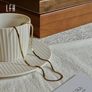 Erringbone-Cadena de eslabones de 18K para mujer, Gargantilla antigua de 18K - Product Image 5